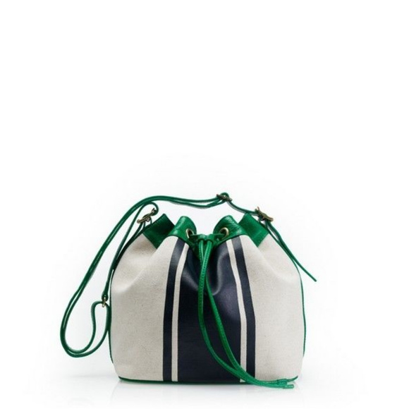 J CREW Tillary Canvas & Leather Bucket Bag NWT - Picture 1 of 10